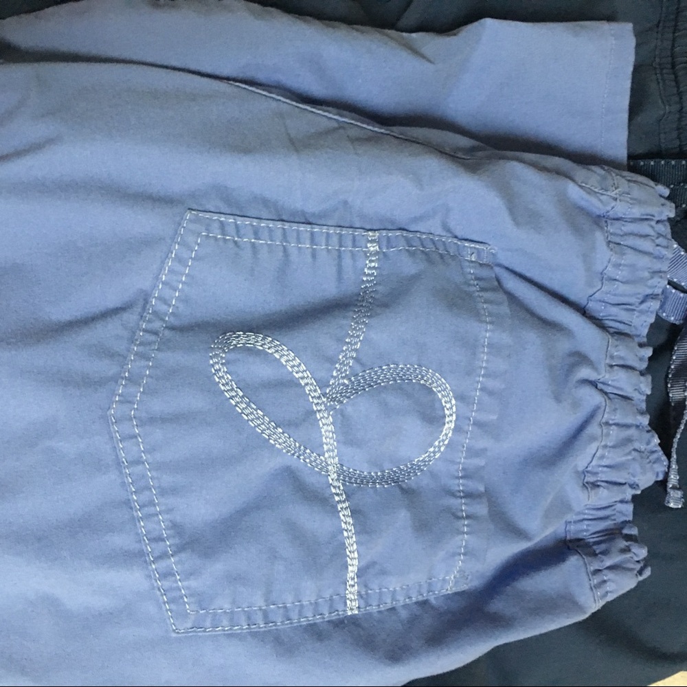 Jaanuu scrub pants ceil blue